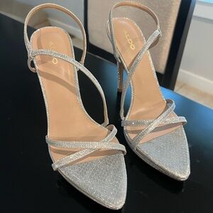 Silver sparkling heel from ALDO